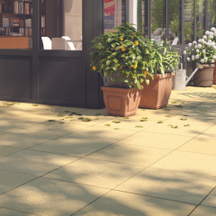 Dalles en béton beige pour sol extérieur