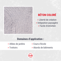 béton coloré avantages et domaines d'application