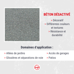 béton désactivé Bonifay avantages et domaines d'application