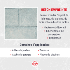 béton empreinte avantages et domaines d'application