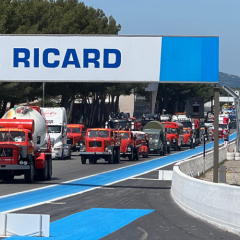 Défilé des camions anciens Bonifay durant le championnat des camions 2024