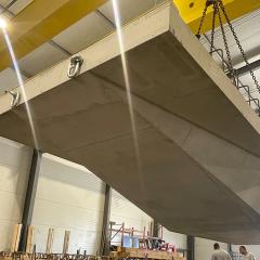 élément préfabriqué en béton bas carbone matricé