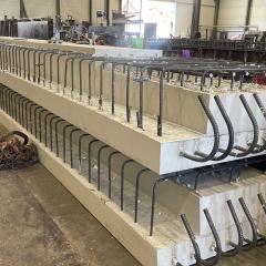 élément préfabriqué en béton bas carbone matricé dalles