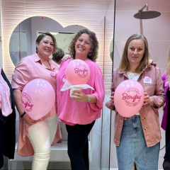 Equipes Expérience Carrelage mobilisées pour Octobre Rose