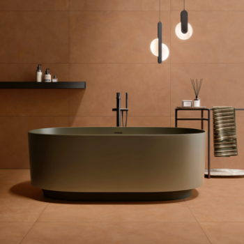 carrelage grand format couleur terra cotta