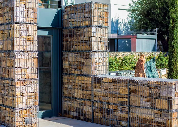 Mur en gabion