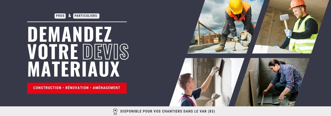 devis matériaux en ligne toulon var 83