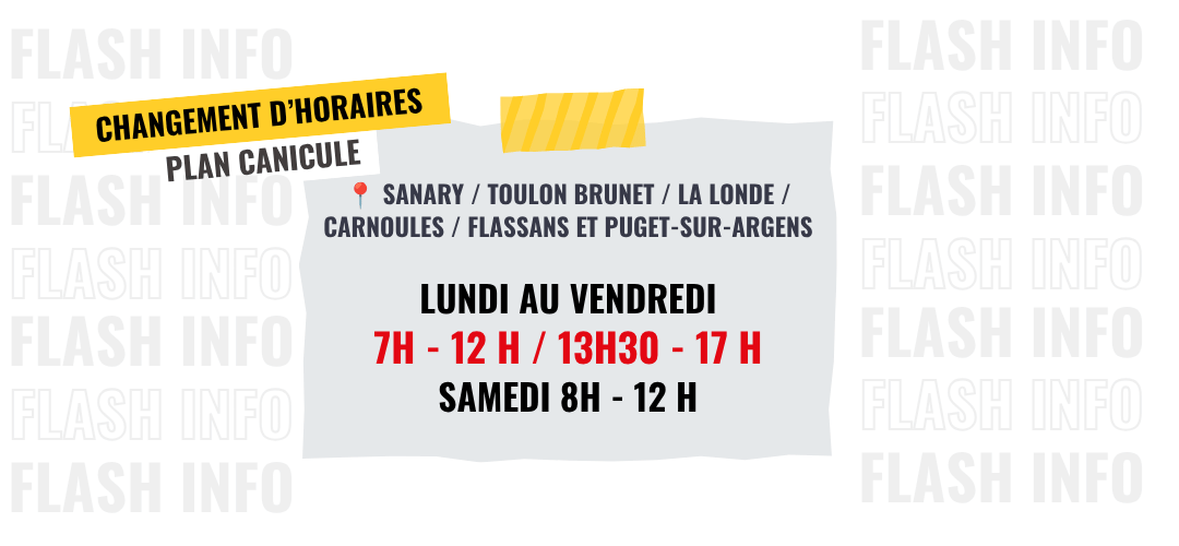 horaires été