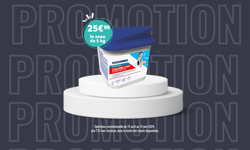 chlore lent saut de 5 kg en promotion