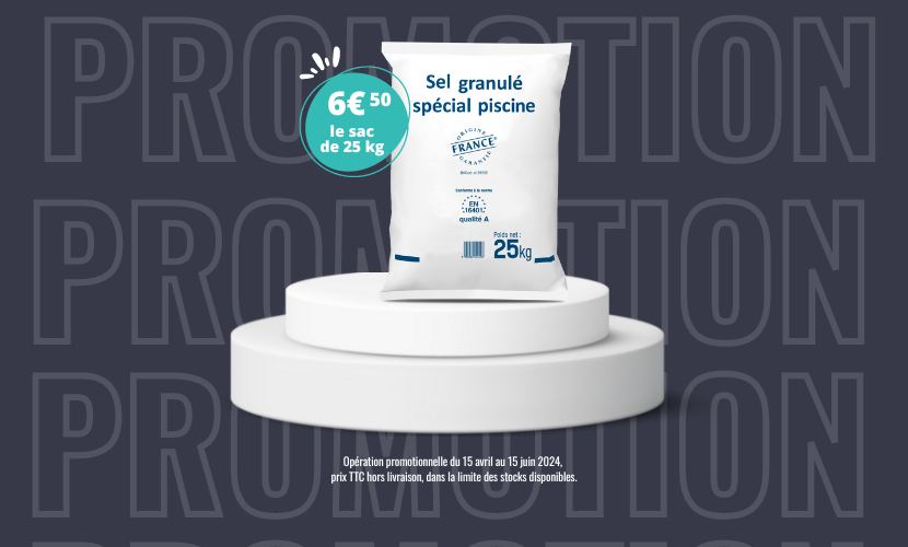 sac de sel granulés pour piscine en promotion