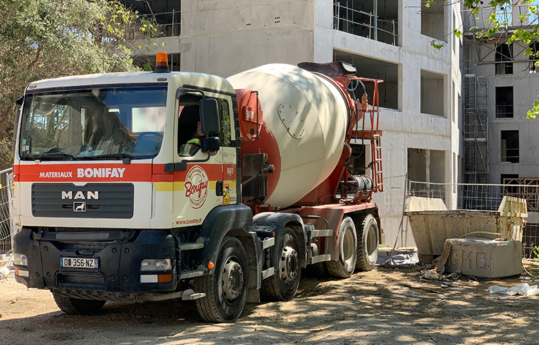 chantier montety Toulon béton bas carbone