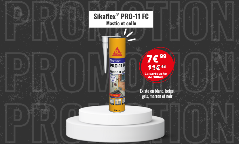 Mastic colle Sika en promotion