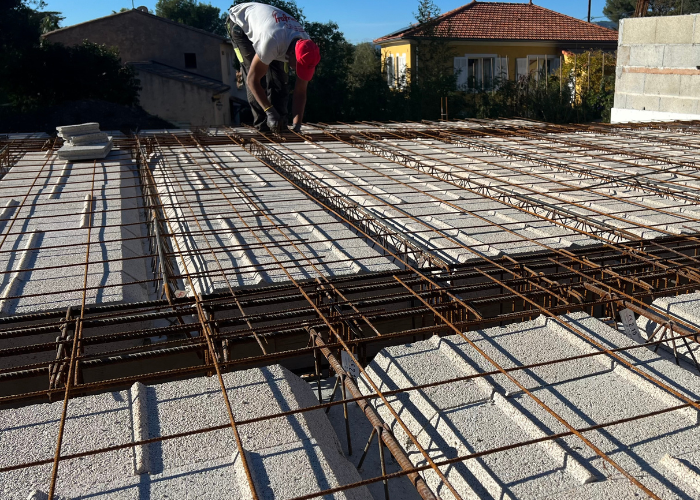 chantier avec nouvelle gamme d'entrevous Bonifay
