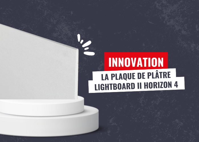 plaque de plâtre plus légère et facile à poser Lightboard horizon 4