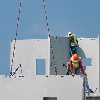 Mur en L préfabriqué